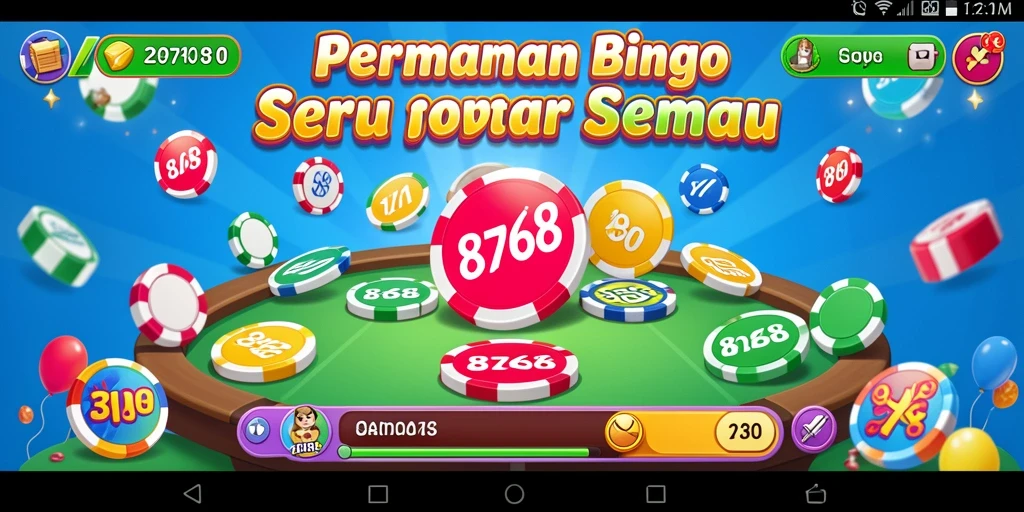 Tampilan menarik saat bermain Bingo di 8768.