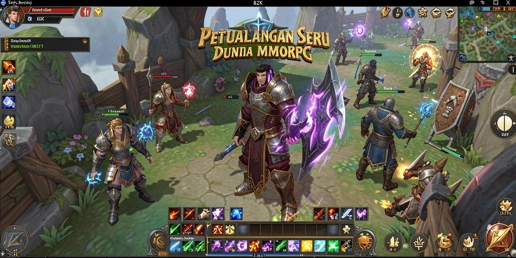Screenshot dari gameplay seru di 8ZK dengan aksi pertarungan mendebarkan.