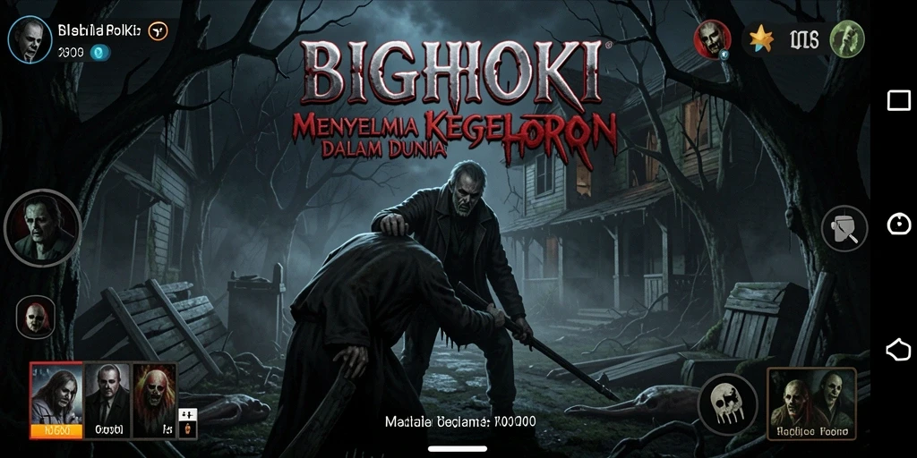Tampilan gameplay seram dari BIGHOKI yang menegangkan.