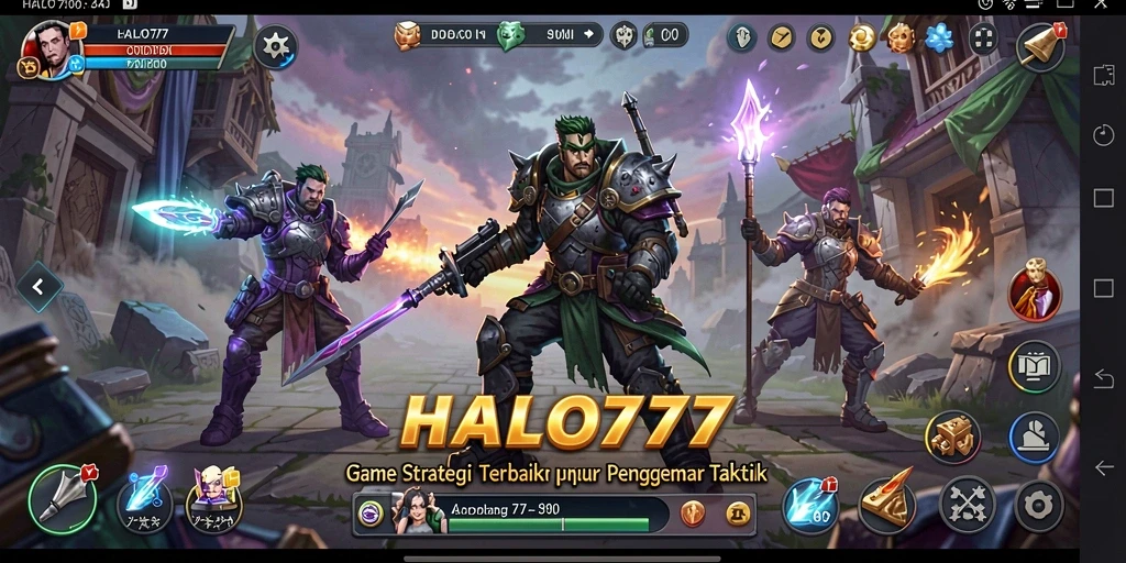 Tampilan gameplay <strong>HALO777</strong> yang menarik dengan banyak aksi strategi.