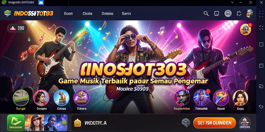 Tampilan gameplay <strong>INDOSLOT303</strong> yang interaktif dan penuh warna.