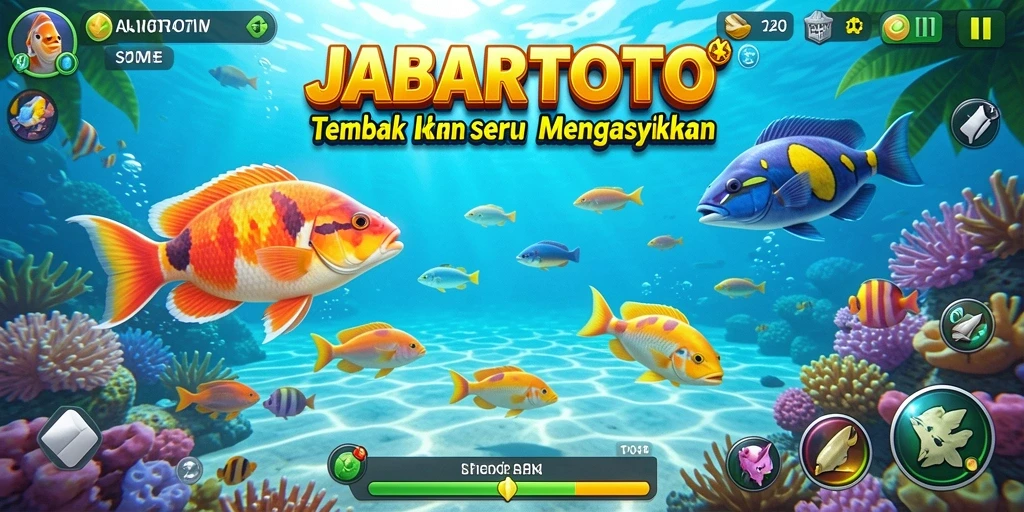 Tampilan gameplay seru JABARTOTO saat berburu ikan.